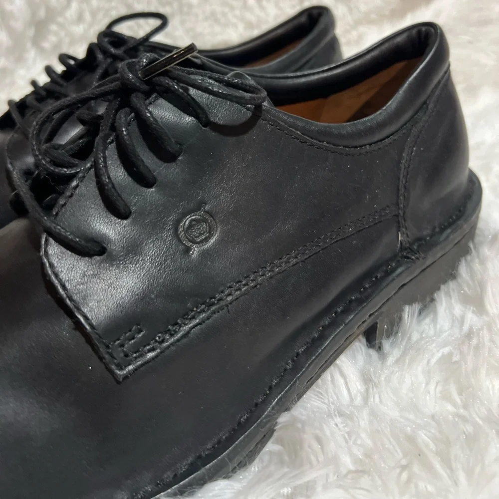 Born Black Leather Oxford Dress Shoes
